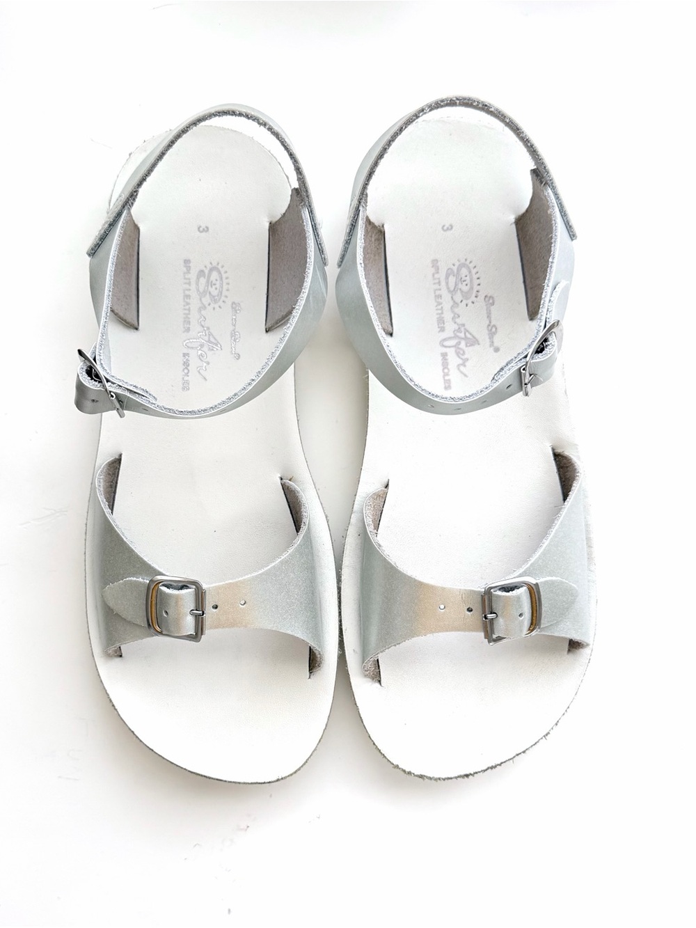 Sun-San Surfer Silver - Little Kid Sandals Size 3